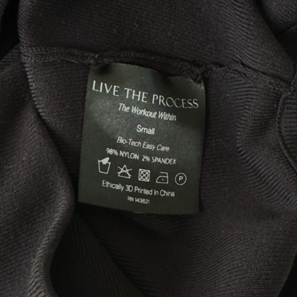 LIVE THE PROCESS Black Oversized Hoodie Sweatshirt Small Bio Tech - S - Picture 6 of 7